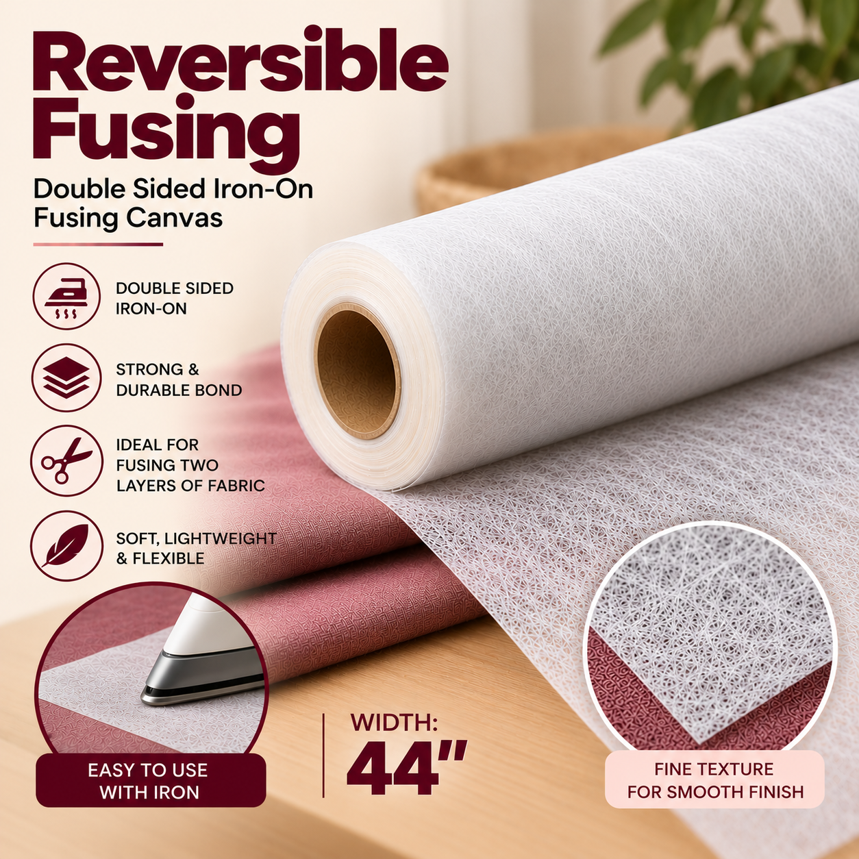Reversible Fusing - 44" Width